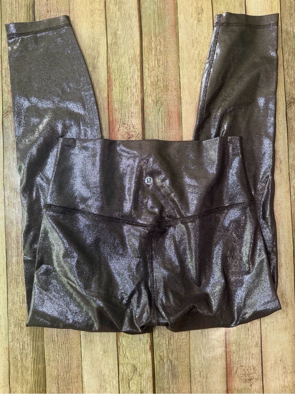 lululemon athletica Metallic Shimmer High-Rise Leggings - Brown